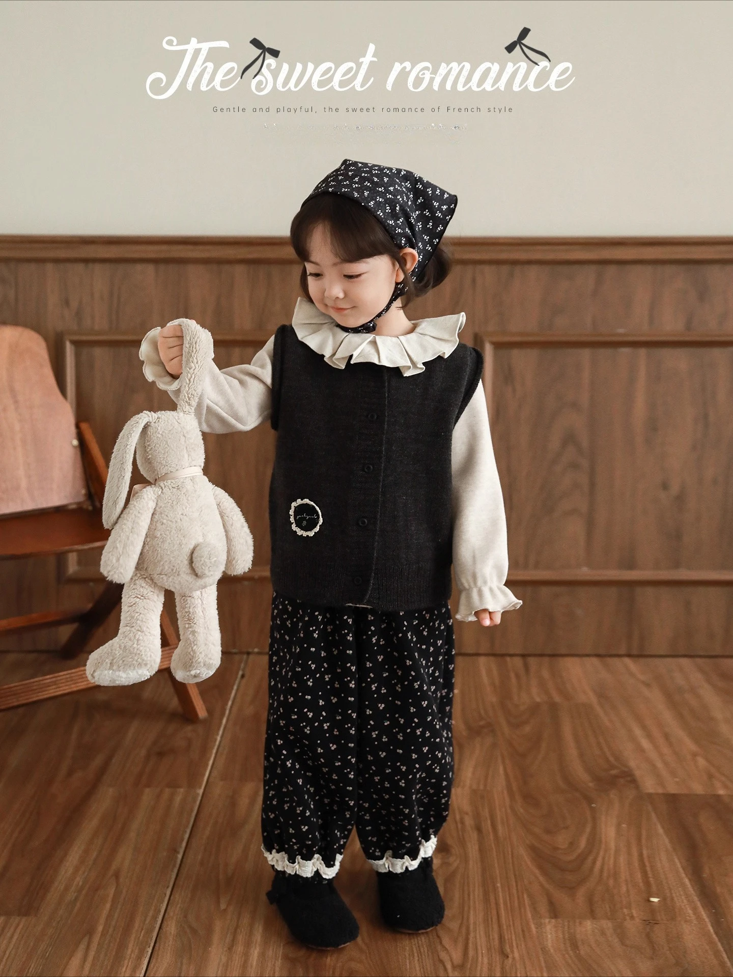 

Корейский жилет без рукавов для девочек 2025 года, стеганый термозамок из смеси шерсти ™ Многослойный жилет для детей 1-7 лет, рождественский подарок