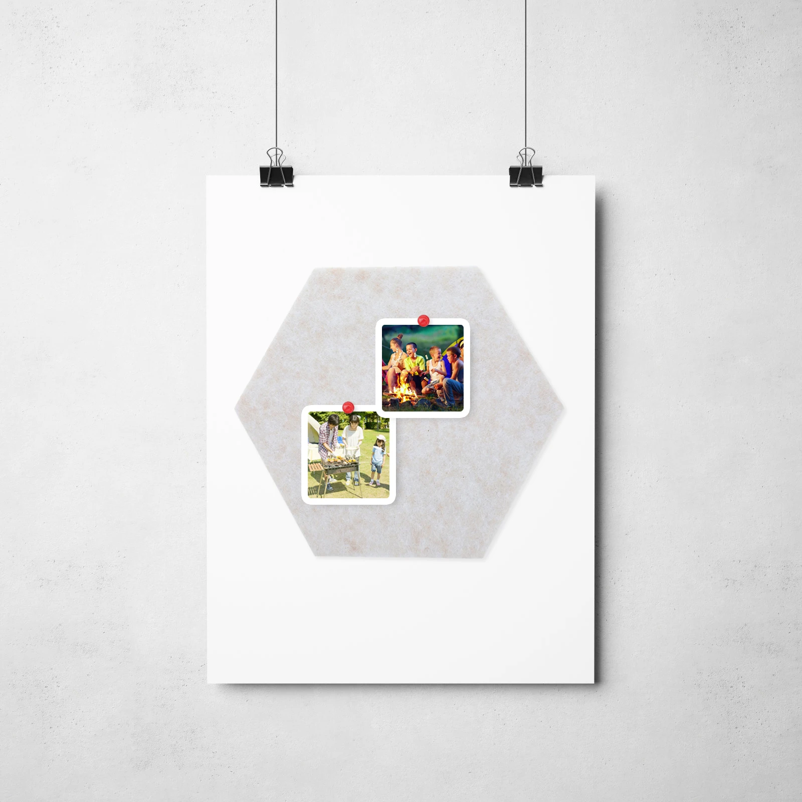

1 set 1 Set Boards For Wall Hexagon Bulletin Board Soundproof Mat Message Board Wall Sticker Felt Tiles Decorative Tiles