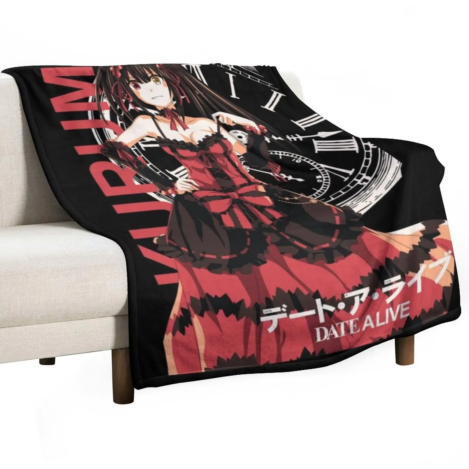 Kurumi Date Alive Throw Blanket for winter blankets and throws Luxury Designer Blankets