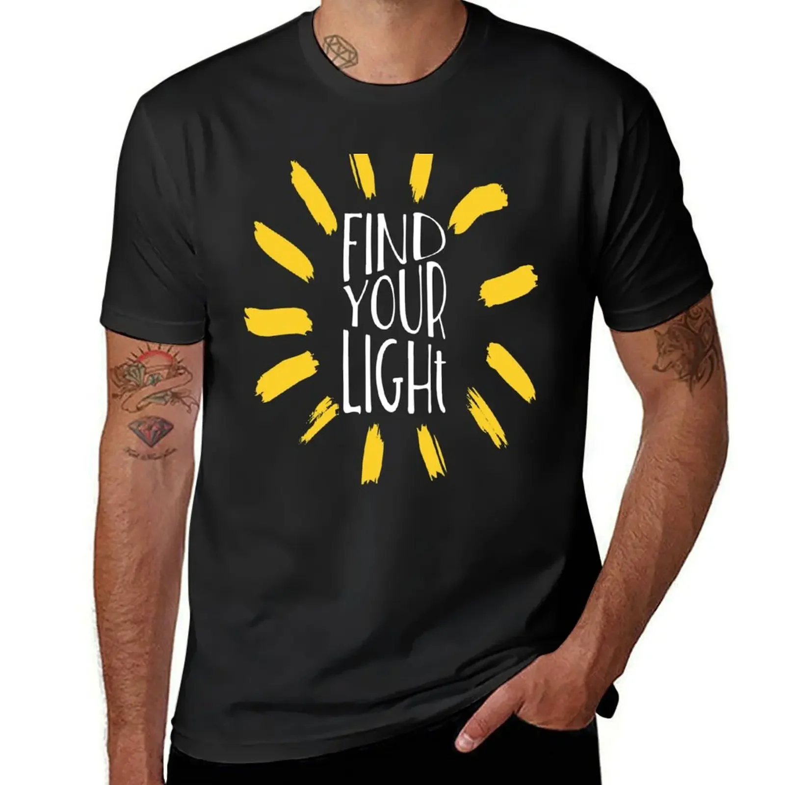 Find Your Light - Josh Groban You Raise Me Up YouTube Video Design T-Shirt kawaii clothes anime oversized t shirts for men