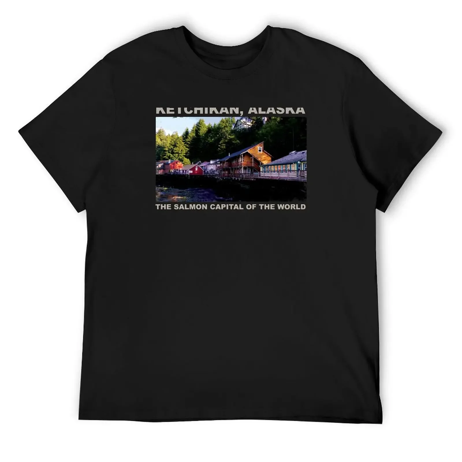 

Ketchikan Alaska Creek Street T-Shirt Short sleeve tee oversized graphic tee tees oversized t shirts for men