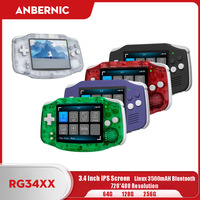 ANBERNIC RG34XX Handheld Game Console 3.4 Inch IPS 720*480 Screen Linux 64-bit 3500mAH Bluetooth Retro Video Gaming Players