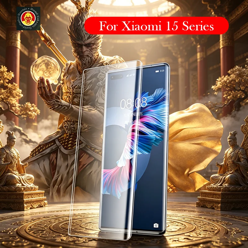 

2PC Monkey King UV Tempered Glass For Xiaomi 15 Ultra Screen Protector for XIAOMI 14 15 Ultra Pro