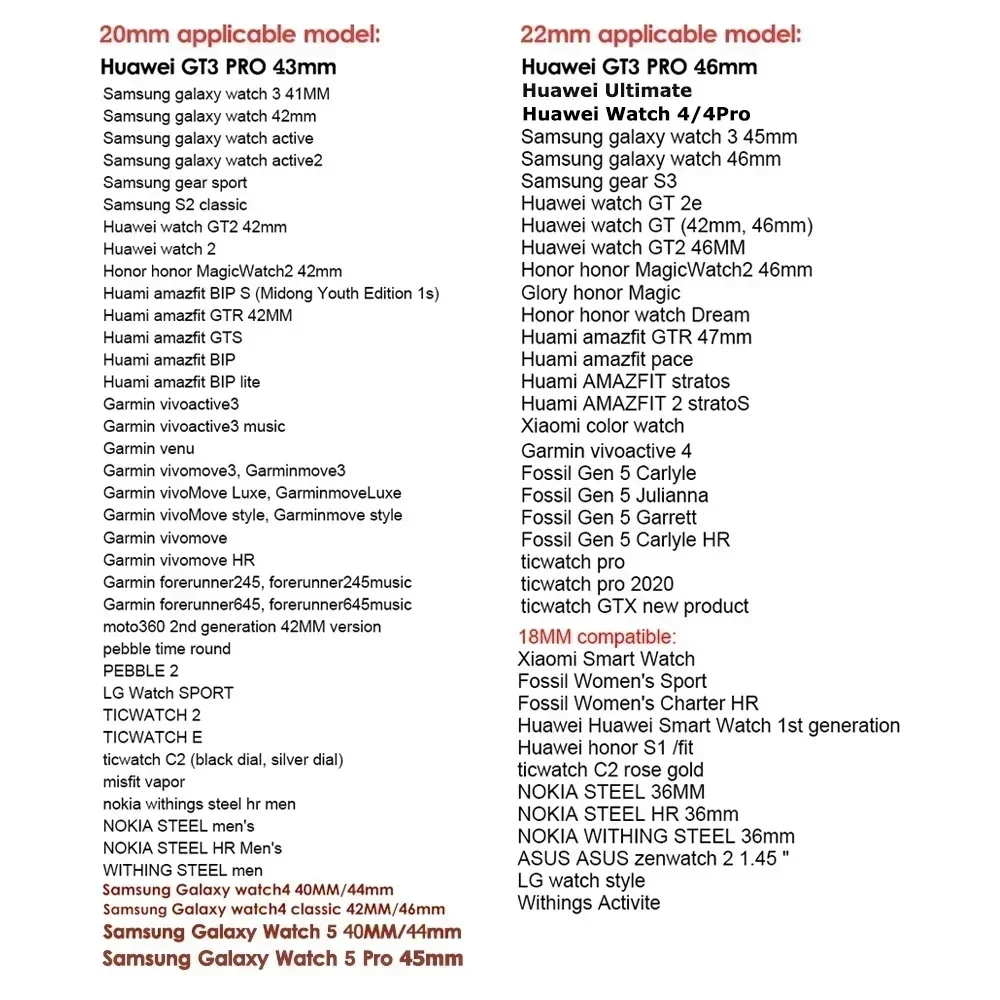 18 20 22 مللي متر حزام ميلانيزي لساعة هواوي GT5/4/3Pro 46 مللي متر 4/3 Pro شريط مغناطيسي نهائي لساعة Amazfit Balance GTR 4/3/2 #6