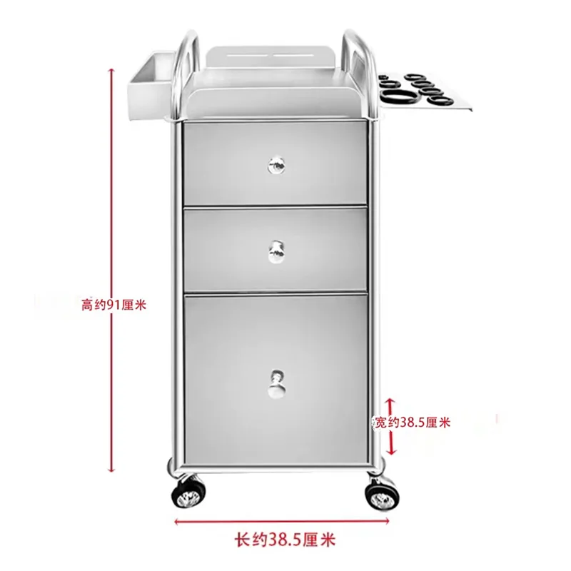 Moving Cart Hair Trolley Utility Aesthetic Reception Furniture Multi-purpose Wheels Auxiliary Bar Salon Muebles Belleza Spa