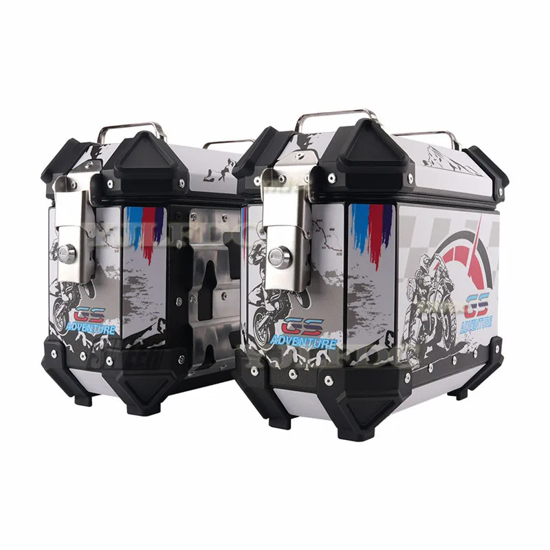 18L Motorcycles Side Saddle Bags Luggage Cases Saddlebags Waterproof Crash-proof Trunk Aluminum Universal Motorcycle Side Box