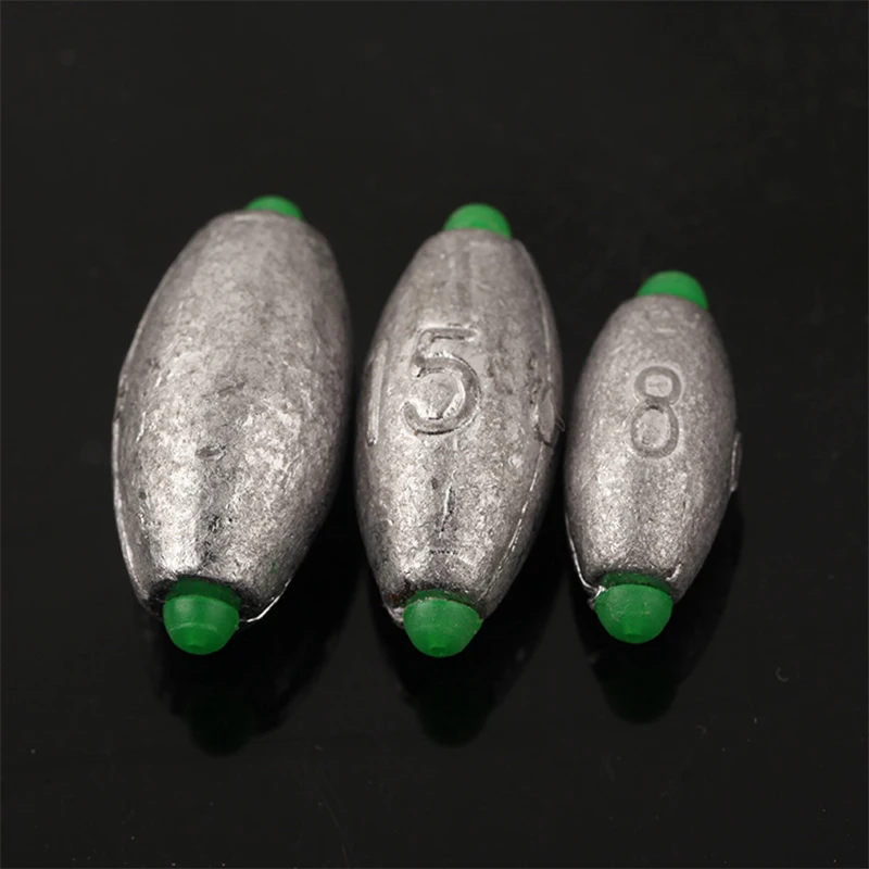 10 Stück Einsatzblei-Sinker 1-12g, Karpfenangel-Zubehör – Detail 6
