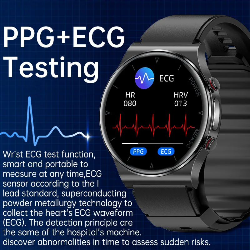 Dido Air Pump Blood Pressure Smartwatch - Bluetooth Calling, Heart Rate, Sleep Monitoring, Health Tracker Watch