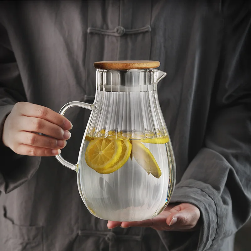 1800ml Glass Kettle High Borosilicate Glass Water Kettle Tea Kettle Boil Water Jug Large Glass Jug lemonade Jug Beverages Jug