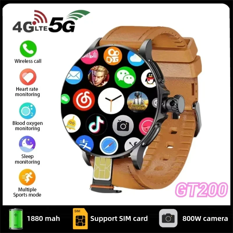 

Новые умные часы GT200 имеют Android 10,0 с разрешением 750*750 и телескопической вращающейся камерой.