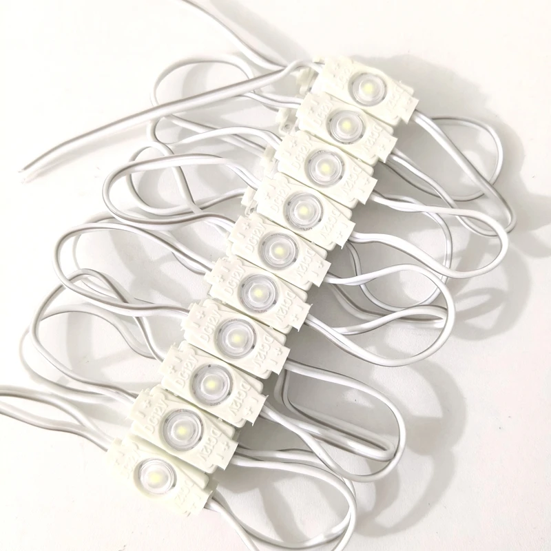 

100 шт. мини-светодиодный модуль высокой яркости 30 мм * 12 мм DC12v 1 светодиодный инъекционный световой знак 0,5 Вт Smd 2835 светодиодный модуль канала блистер