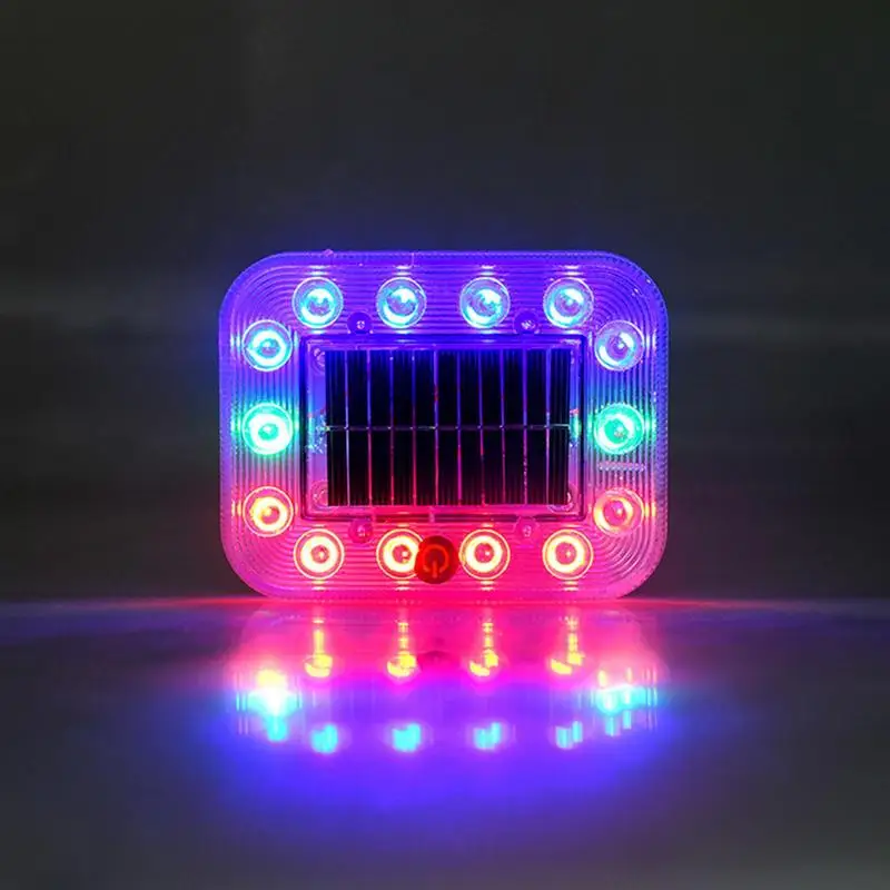 Touch Control Warning Lights For Trucks Solar Warning Light Multi Color Sensitive Safety Flashing Lights With 10 Strong Magnets