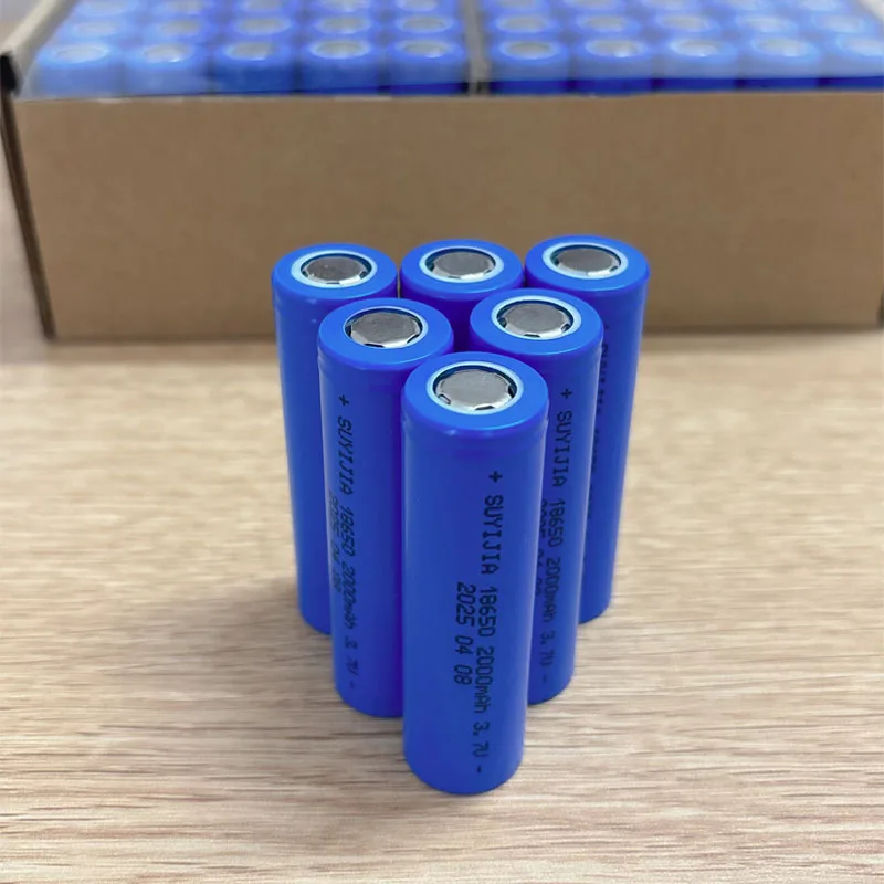 18650 2000 مللي أمبير بطارية قابلة للشحن مع شاحن 3.7 فولت بطاريات ليثيوم أيون لمؤشر كهربائي جرس الباب مصباح يدوي بطارية ليثيوم #4