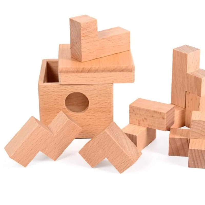 Soma Cube Puzzle dans une boîte en bois casse-tête difficile pour adultes et enfants Luban Lock jouets jeux IQ Rompecabezas De Ingenio