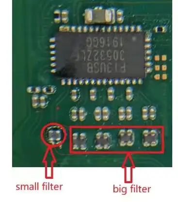 20--100PCS For N-intendo Switch V2 Console USB C Filter EMI Charger Charging Filter Filters Choke Coil Near to PI3USB