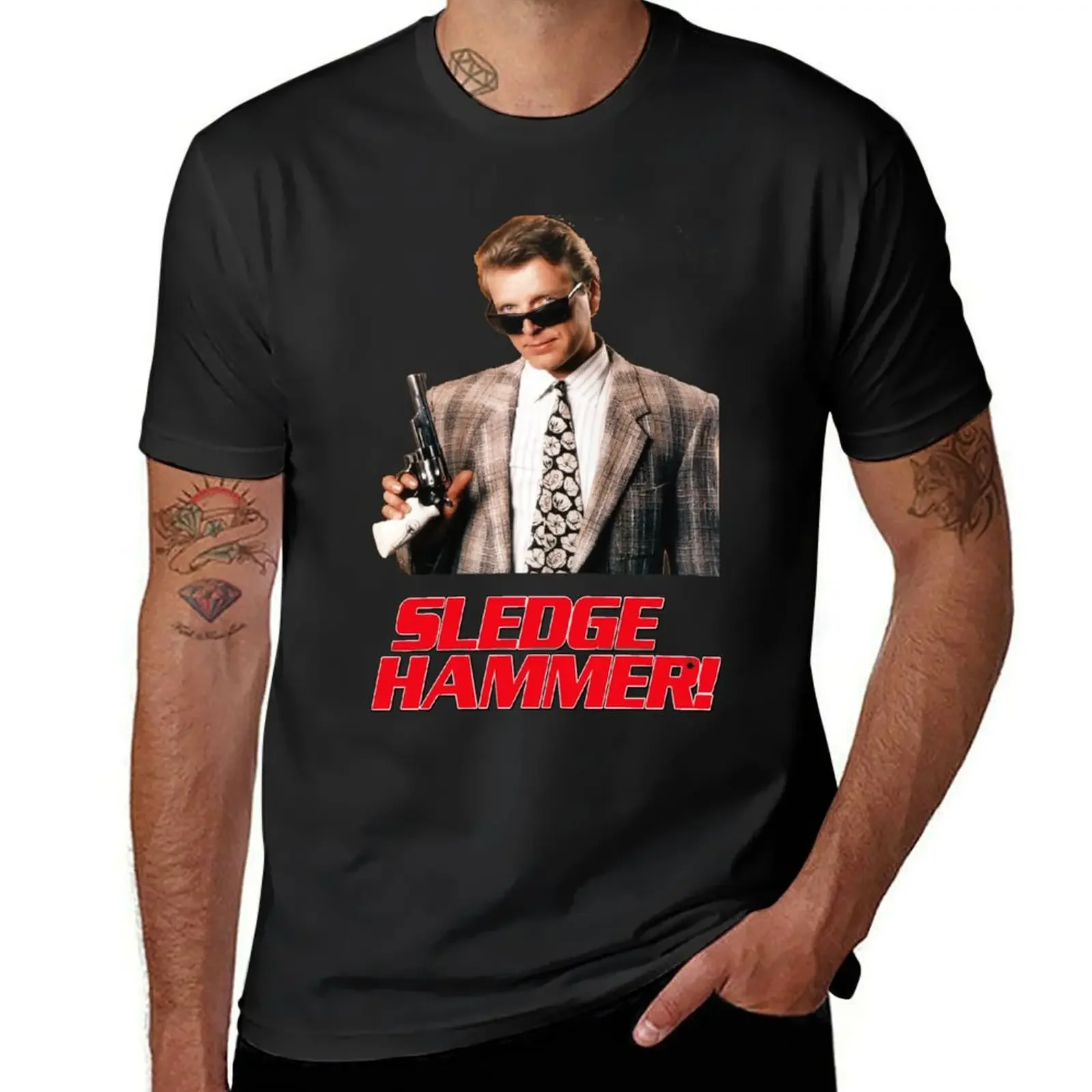 Sledge Hammer T-Shirt plus sizes man clothes vintage anime shirt mens graphic t-shirts anime