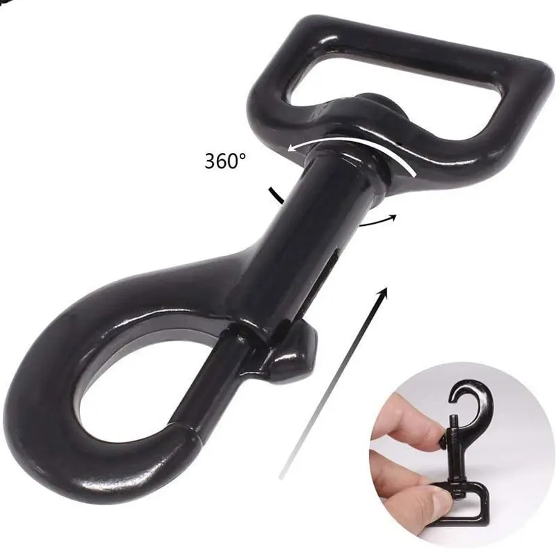 30/45/60cm Hundeleine Kurze Hundeleine aus Nylon Reflektierende Trainingsleine für Große Hunde mit Zinklegierungs-Verschluss Abschließbar 360 Grad Drehbar – Detail 7