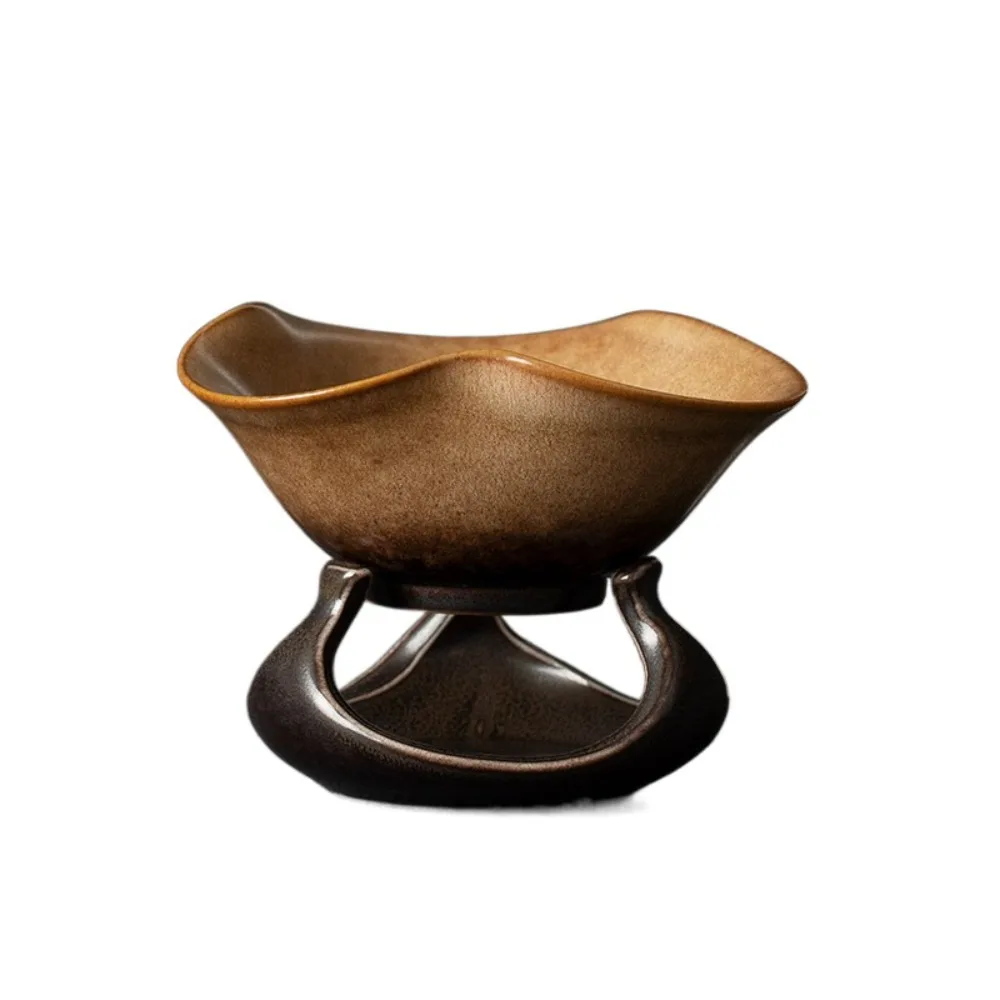 

Kung Fu Tea Accessories Kiln Baked Ceramic Tea Strainers Elegant Retro Tea Leaf Filter Exquisite Chinese Tea Separator Home