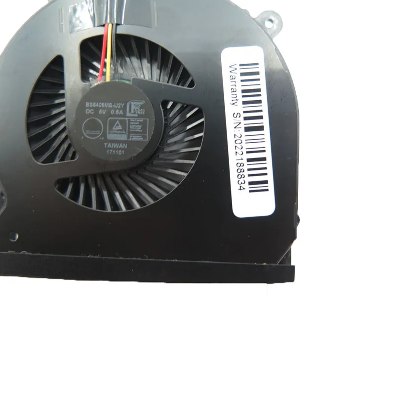 Laptop 3Pin CPU Fan For CLEVO N850 N850EP N850HP N850HP6 N857HP6 N870 N870HP6 N870PN BS5405MS-U2Y 6-31-N85P2-101 New