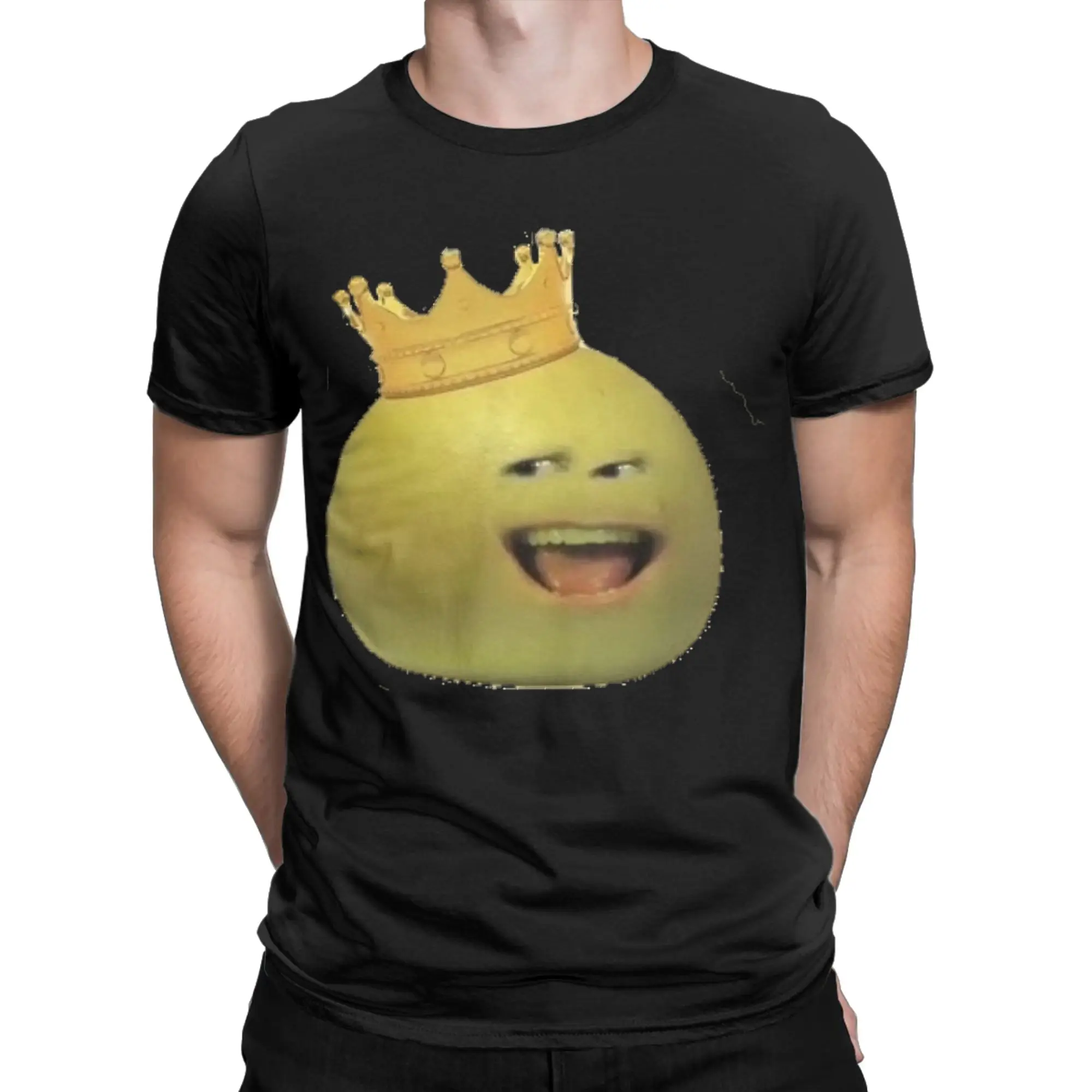 GRAPEFRUIT RULES Annoying Orange Tshirts Men 100%Cotton Tops Novelty  Round Neck Short Sleeve