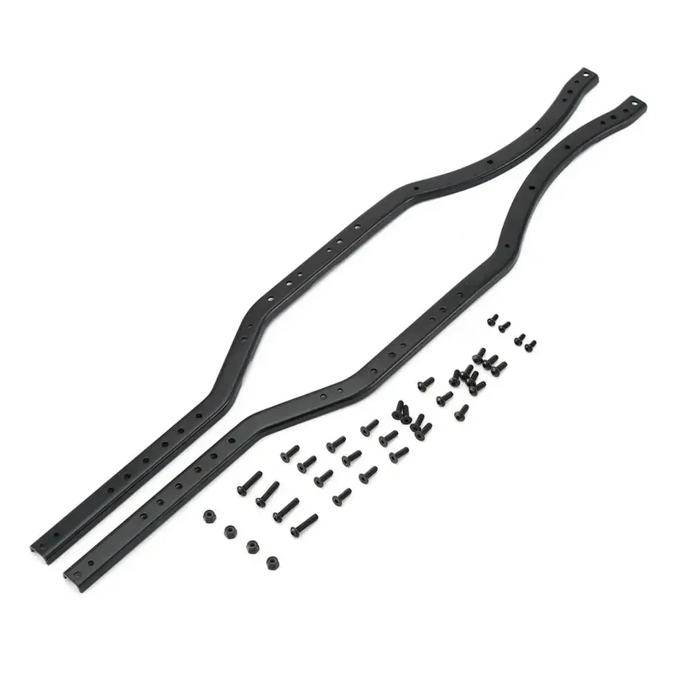 

2PCS Metal Black Girder Side Frame Chassis for RC Crawler SCX10 & SCX10 II 90046 90047