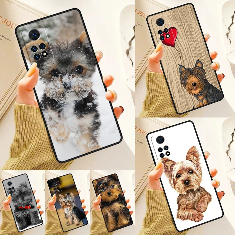 Yorkshire Terrier Dog Puppy Case For Samsung Galaxy S24 Plus S23 S20 S21FE Lite S22 Ultra Note 20 S8 S9 S10 Phone Coque