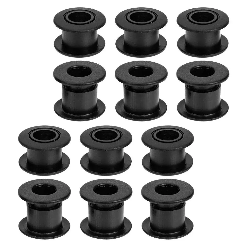 

12mm Diameter Foosball Table Rods Replacement Parts Black Plastic Board Bearing Set 6 Pairs Table Football Shaft