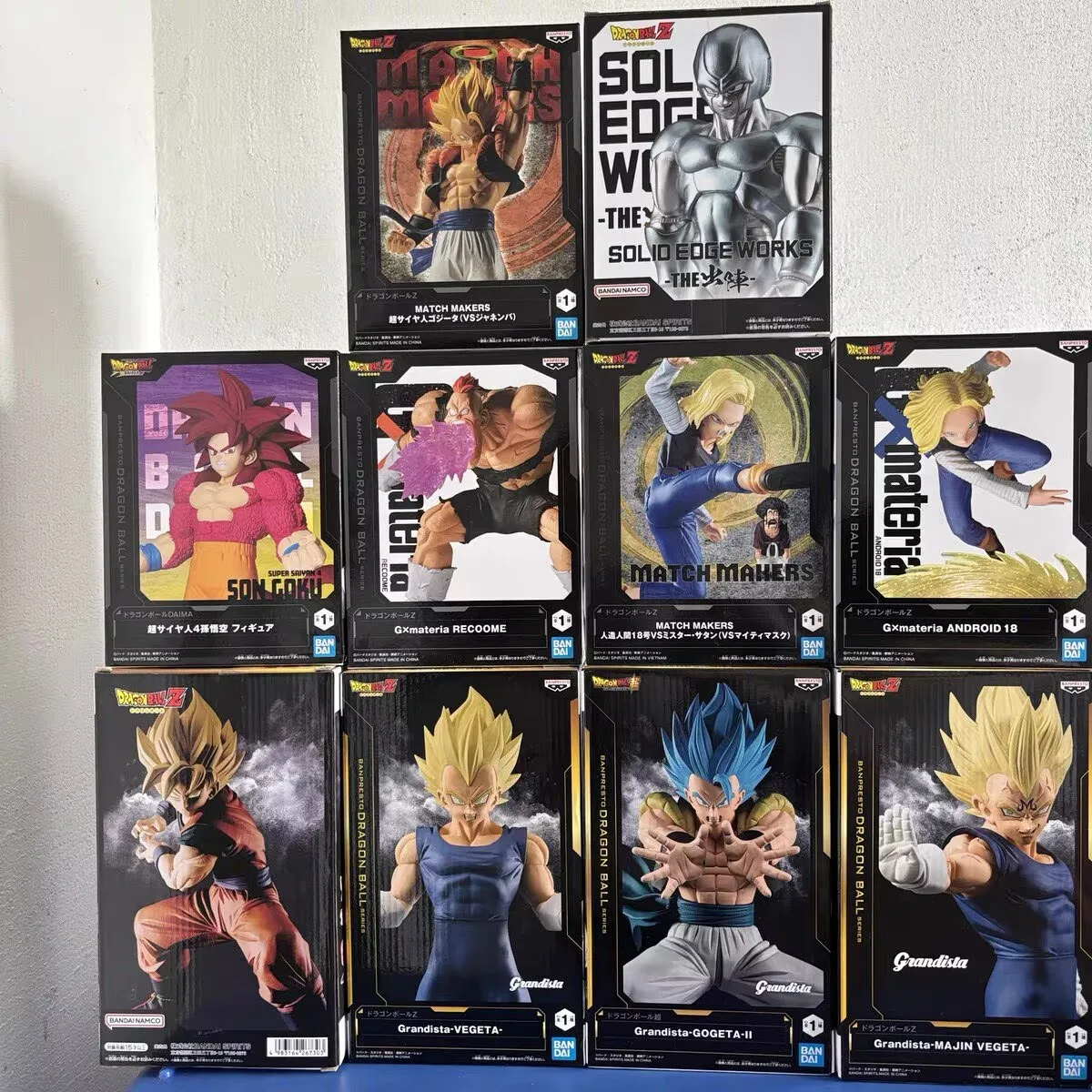 Caja de Colección Bandai: Figuras de Acción de Tao Pai Pai, Hercule, Mark Shenron, Son Goku, Vegetto, Beerus, Majin Buu, Broli y Turles