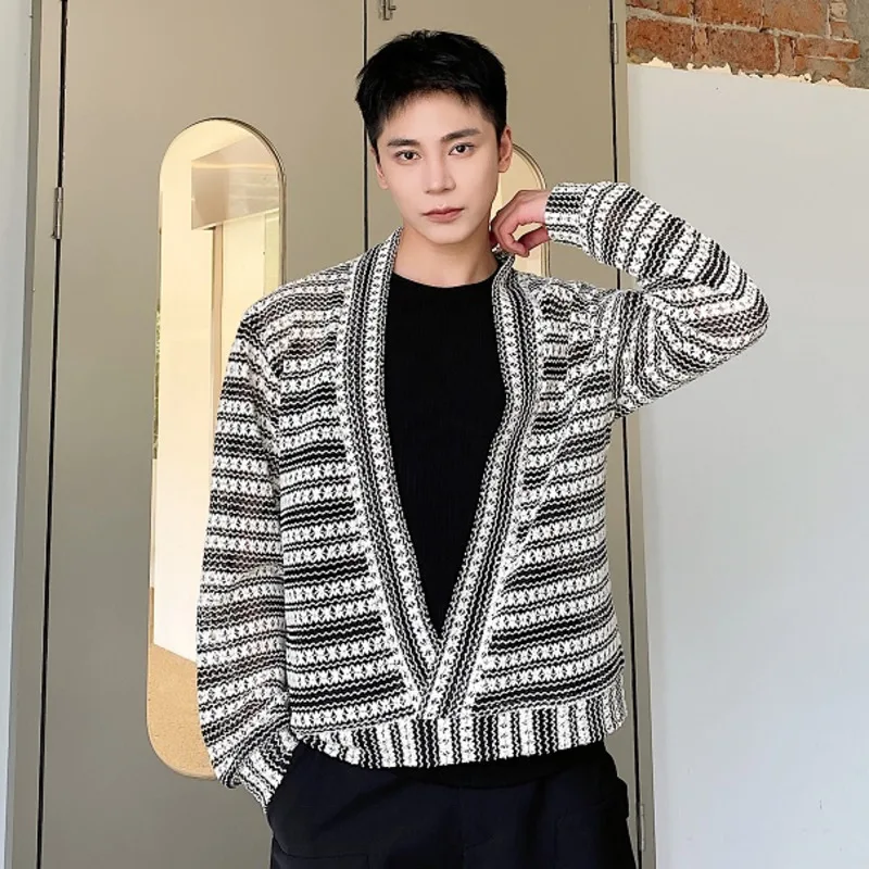 WVGA ربيع الخريف جديد رجل معاطف شارع العليا الجوف خارج الجاكار العصرية تصميم المتخصصة شيك عادية سترات بأكمام طويلة Ins W12233 #3