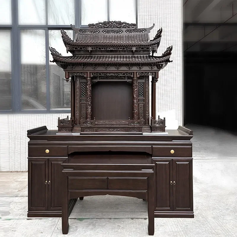Modern Light Luxury Small Buddhist Shrine Cabinet Household Offering Table God of Wealth Incense Stand Storage Shelf