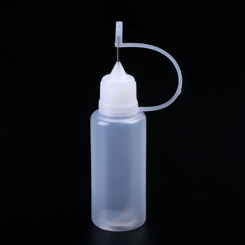 5ml/10ml/20ml/50ml Needle Tip Glue Bottle Applicator DIY Quilling Tool Precision Tip Glue Plastic Liquid Dropper Bottles D0UE