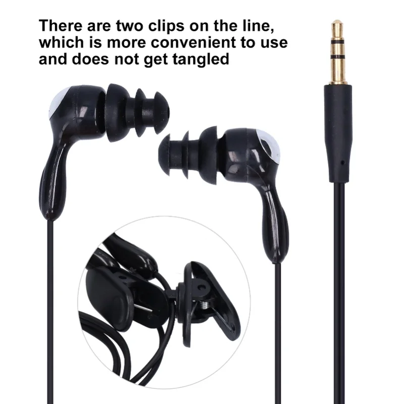 Waterproof Headphones In Ear Style Bone Conduction Headphones With Replace Earplugs For Swimming Running Surfing(Black White)