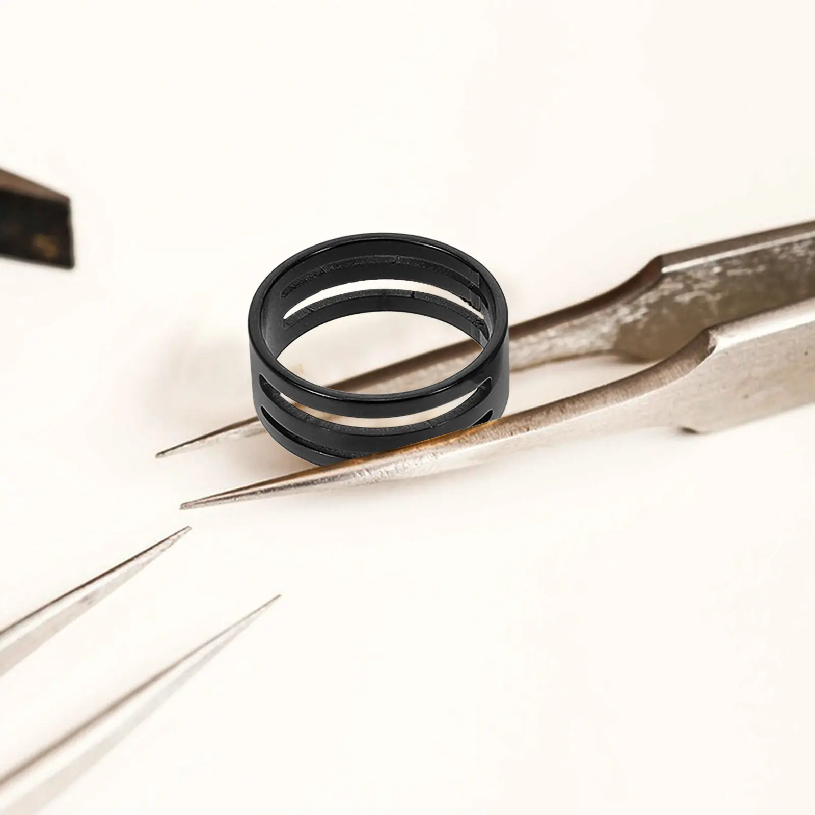 4Pcs Stainless Steel Jump Ring Opener Closer Tool for Jewelry Making Crafts Easy Opening Closing Adjustable Ring Sizing Jewelry