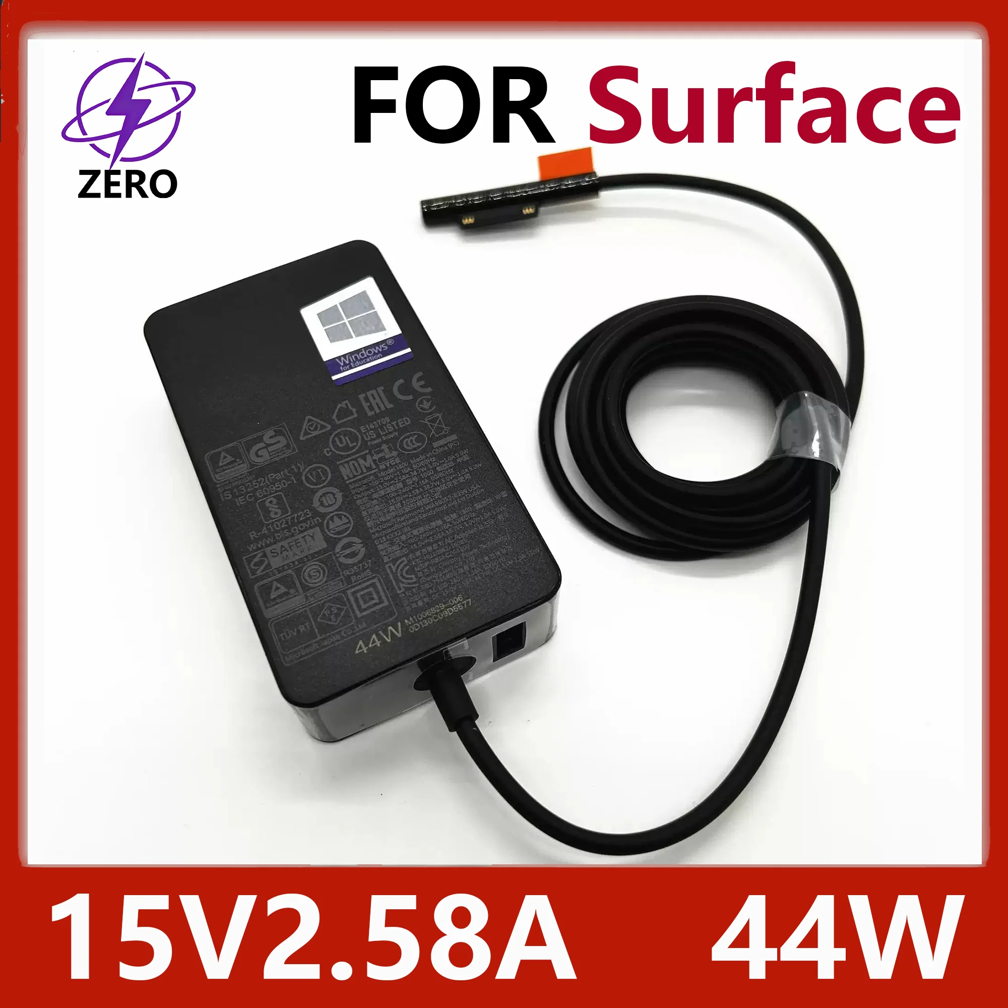 

Оригинальный адаптер-зарядное устройство 44W 15V2.58A для ноутбуков Microsoft Surface Book1 Pro 3 4 5 6, модели 1796, 1769