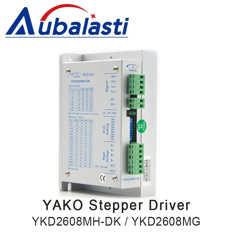 YAKO 2phase Stepper Motor Driver YKD2608MH-DK  Match NEMA23 NEMA34 CNC Engraving Machine Tool Accessories