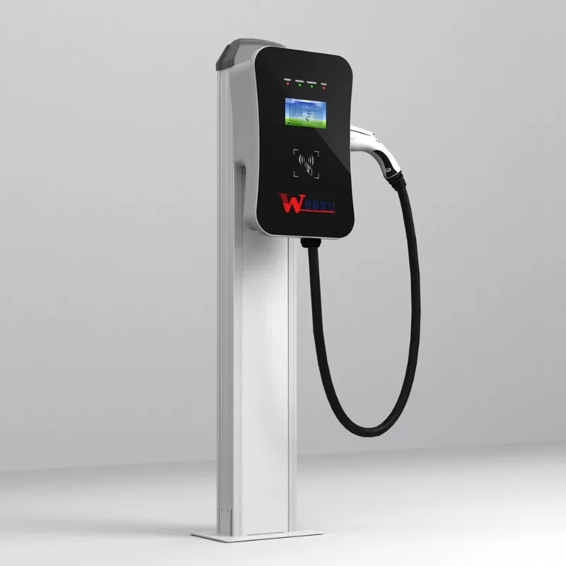 WEEYU 11kw EV Charger with OCPP and Wifi Wall Mounted EV Charger Electric Vehicle Charging Station Type 2