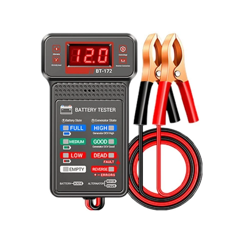 BT-171/172 اختبار البطارية 12 فولت متعددة الوظائف مع شاشة عرض عكسية LED أداة كهربائي كشف صناعة إصلاح السيارات