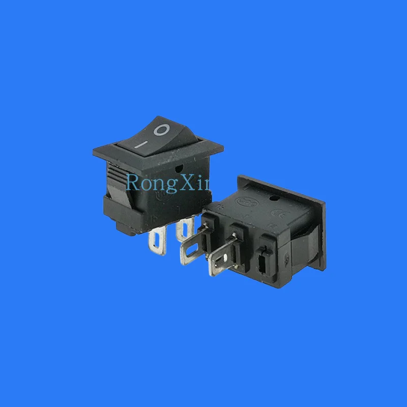 100pcs/ 11 boat switch small power switch micro switch 2/3 foot 3 gear 10*15mm curved foot 3A250V