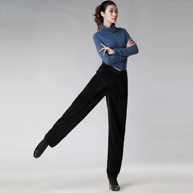 

Women Warm Winter Plush Thick Corduroy Pants Female Casual Korean Style Sweatpants Loose Harem Long Trousers Pantalones Q432