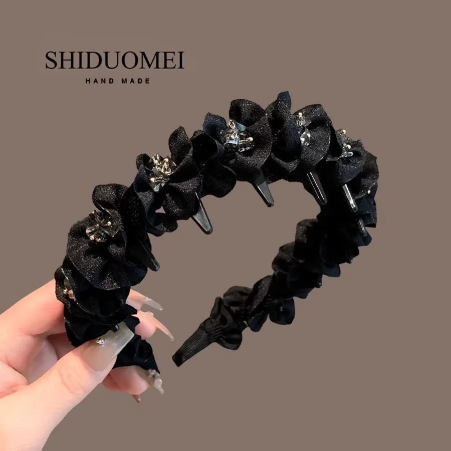 

Повязка на голову Ella Princess Wave с цветочным кружевом, объемная, для создания прически, аксессуар для волос для женщин