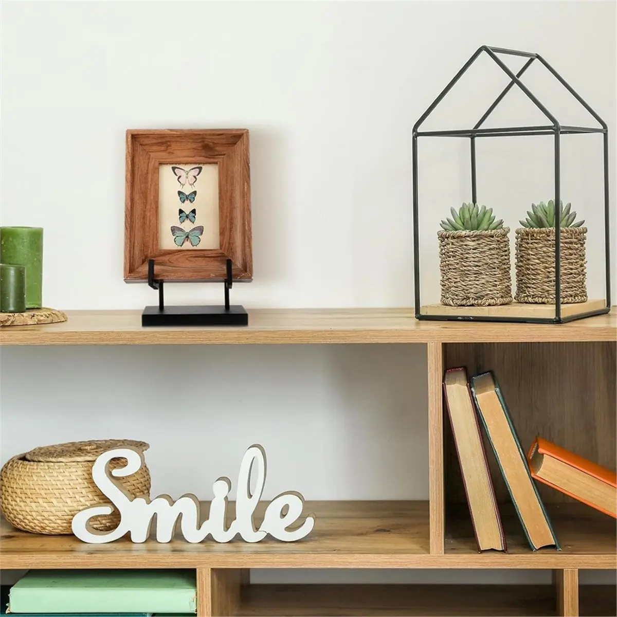 Metal Display Easel Stand 8 X 5 X 3 Inch Black Tabletop Easel Stand Tabletop Display Holder for Books Plate Photo Frame