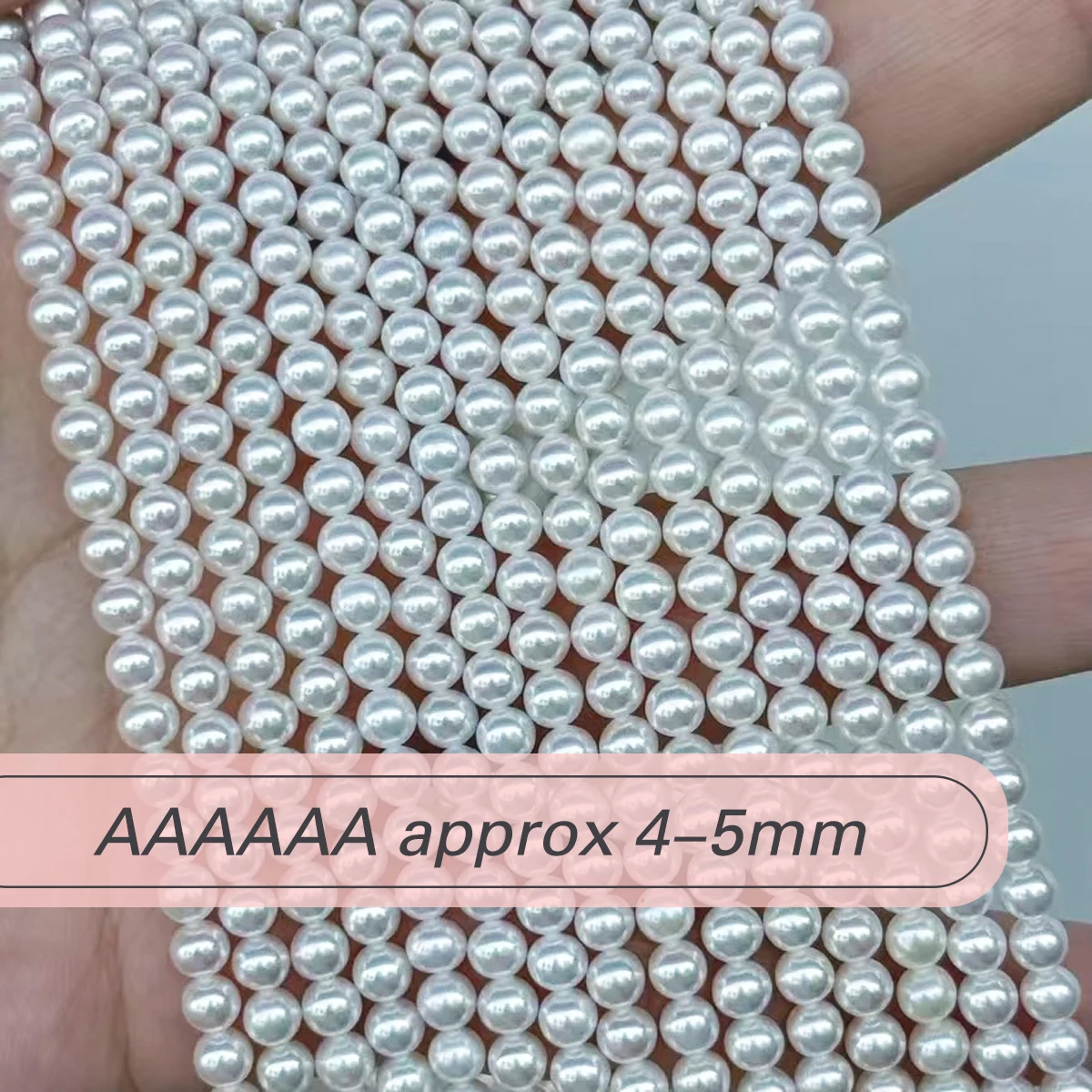 Natural Freshwater Pearl 6A Round Loose Beads High Luster Charms for DIY Women Men Necklace Bracelet Jewelry Making Accessories