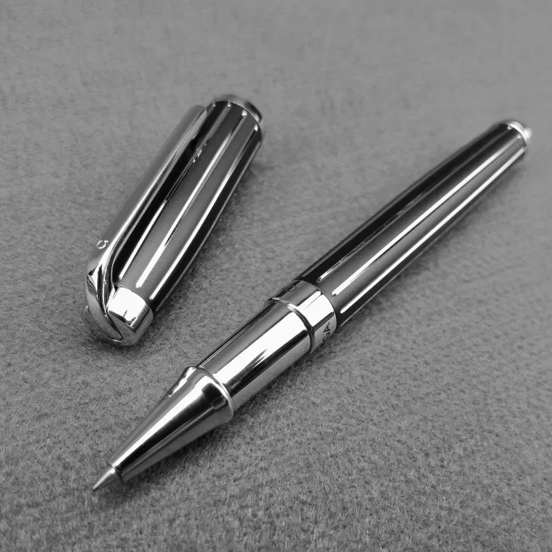 Montefiore Swiss Brand Metal Ballpoint Pen F 0.6mm Nib German Schmidt Black Refill Business Office Rollerball Pens School Gift