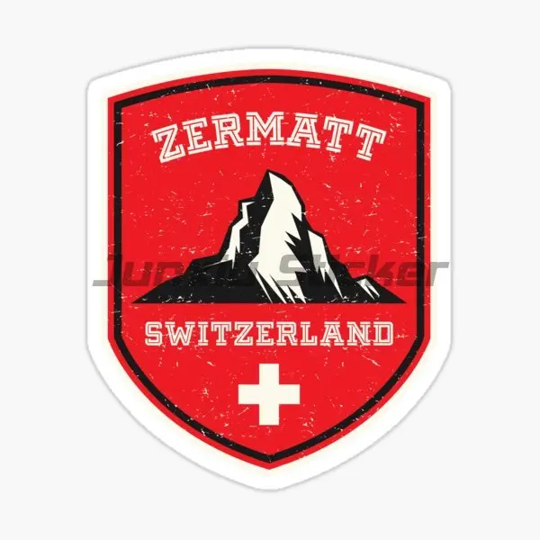 Switzerland Swiss Flag Alpine Cross Sticker Laptop Window Motorcycle Accessories Car Truck Decoration Decals Customizable