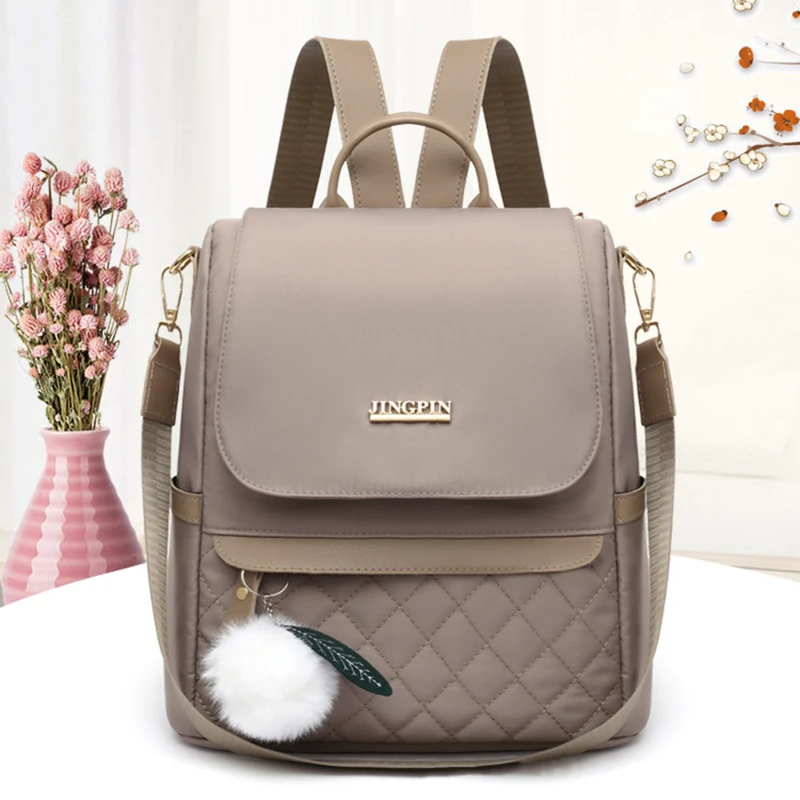 Große Kapazität Rucksack Oxford Stoff Schüler Schult aschen Cross body Handheld Rucksack Bleistift Fall Frauen Reise Mode Rucksack