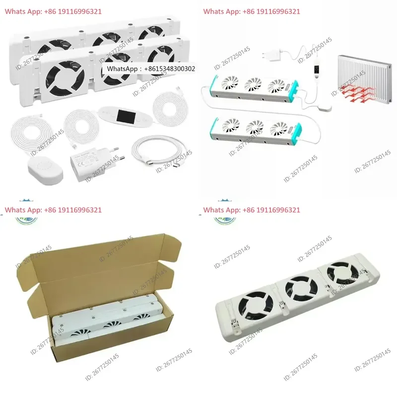 5V USB C Charging Convector Double Auto Heat Optimizing Booster Fan Radiator Ventilator Fan Duo Set