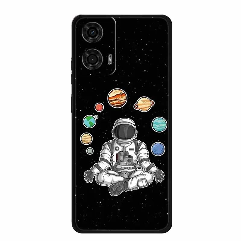 For Motorola Edge 50 Fusion Case Astronaut TPU Soft Silicone Back Cover Phone Cases for Moto Edge50 Fusion Spaceman Lion Capa