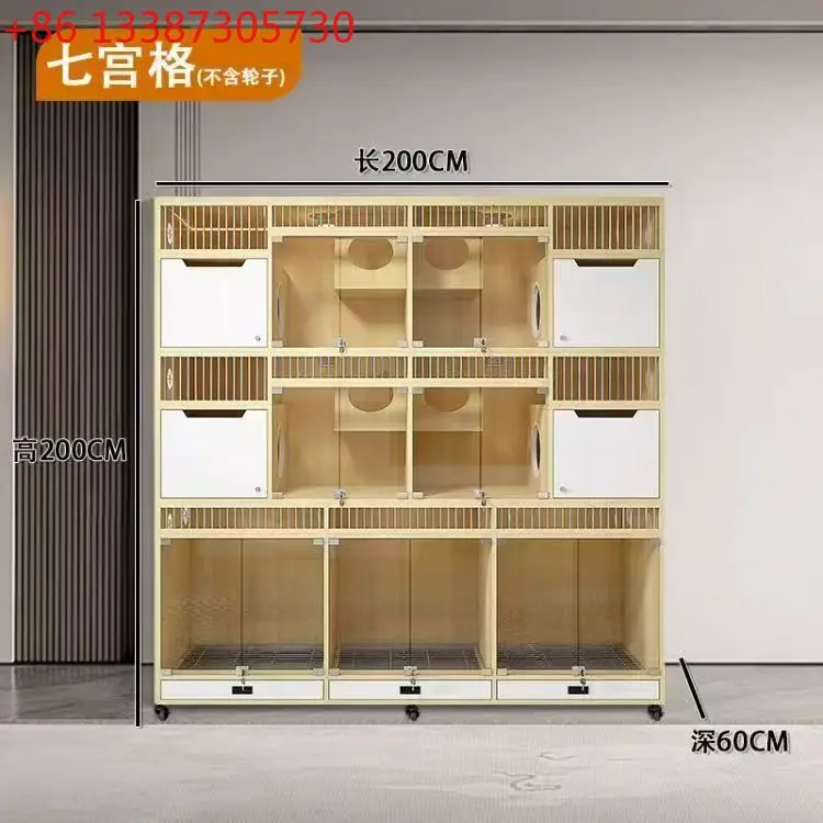 

Outdoor kennel Solid wood sun protection Rain kennel