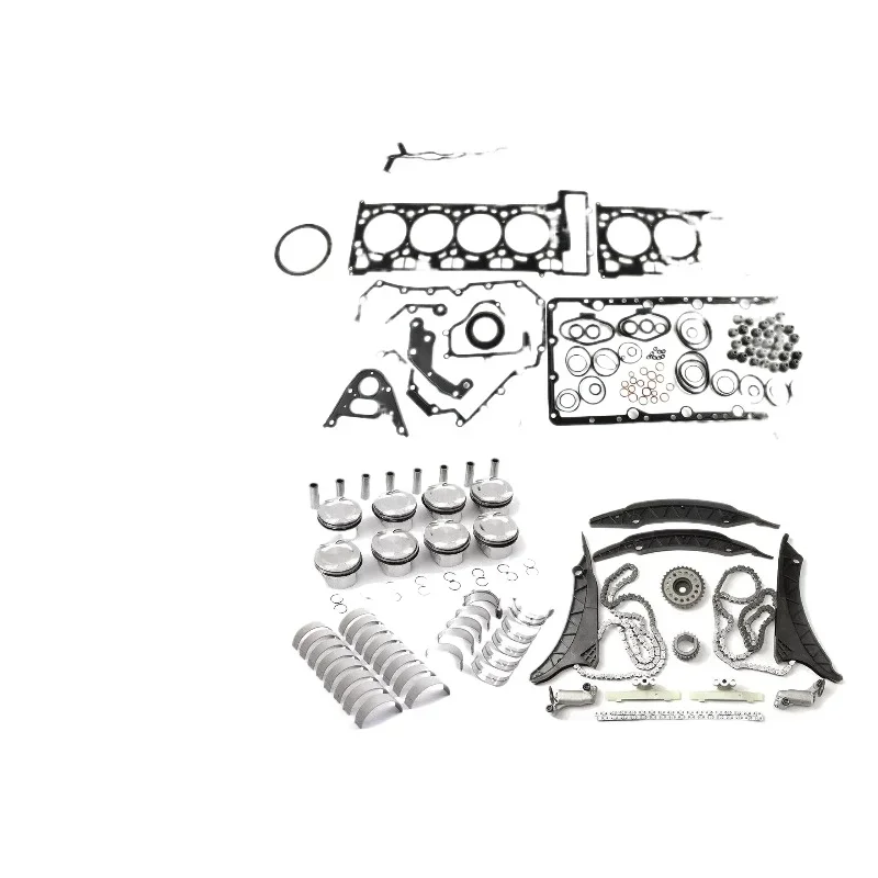 Engine reconstruction timing chain kit piston bearing set