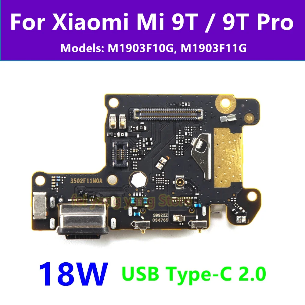 

18W USB Type-C 2.0 Port Charging Board Dock Connector Charger Flex Cable For Xiaomi Mi 9T / 9T Pro M1903F10G M1903F11G